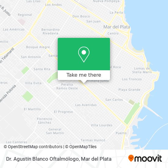 Dr. Agustín Blanco Oftalmólogo map