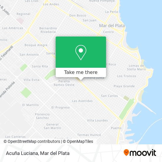 Acuña Luciana map