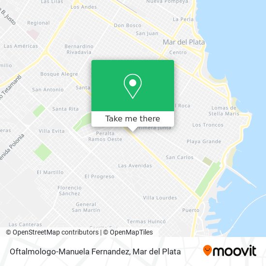 Mapa de Oftalmologo-Manuela Fernandez