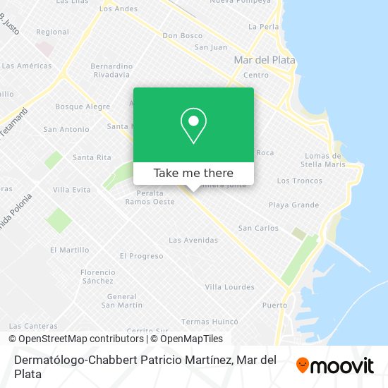 Dermatólogo-Chabbert Patricio Martínez map