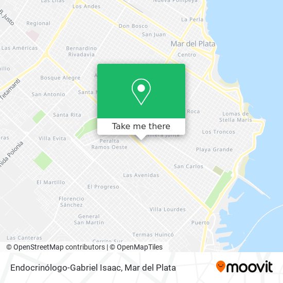 Endocrinólogo-Gabriel Isaac map