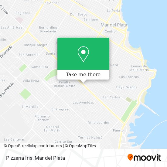 Mapa de Pizzeria Iris