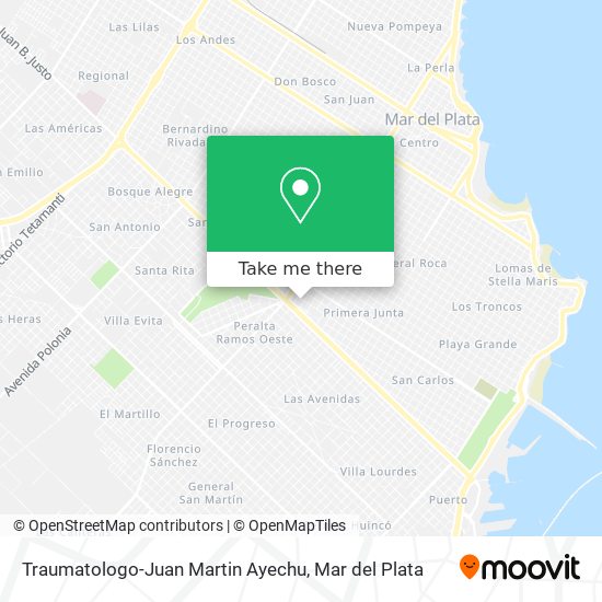 Traumatologo-Juan Martin Ayechu map