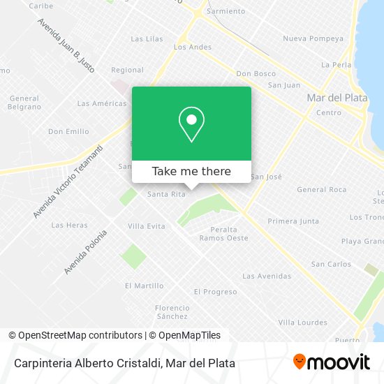 Mapa de Carpinteria Alberto Cristaldi