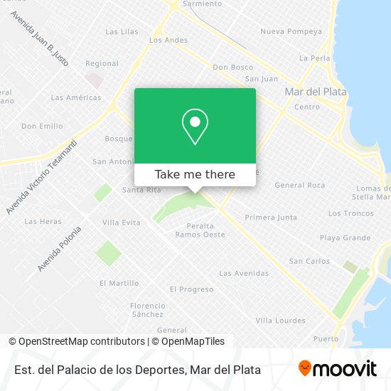 Est. del Palacio de los Deportes map
