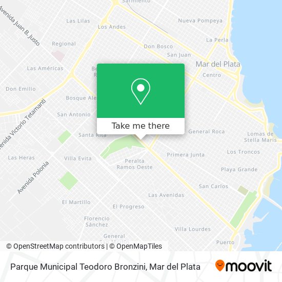 Mapa de Parque Municipal Teodoro Bronzini
