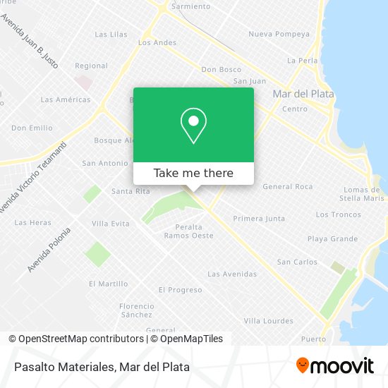 Pasalto Materiales map