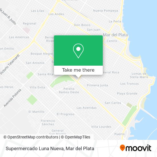 Mapa de Supermercado Luna Nueva