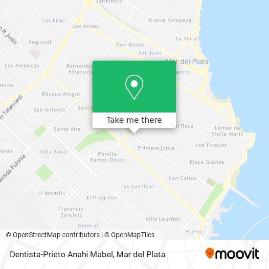 Dentista-Prieto Anahi Mabel map