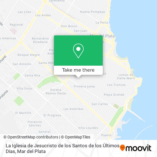 La Iglesia de Jesucristo de los Santos de los Últimos Días map