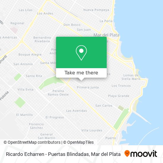 Mapa de Ricardo Echarren - Puertas Blindadas