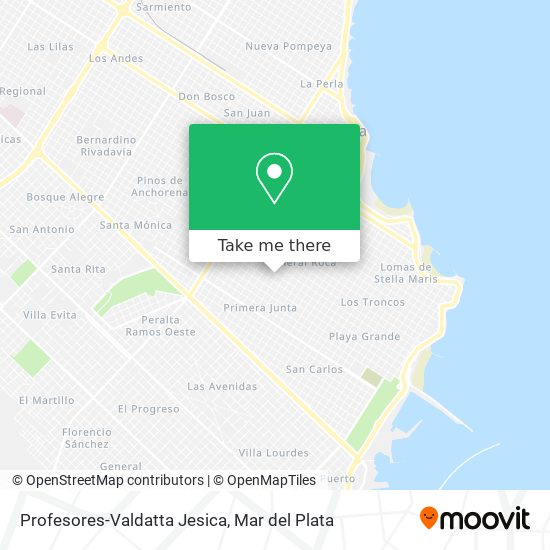 Profesores-Valdatta Jesica map