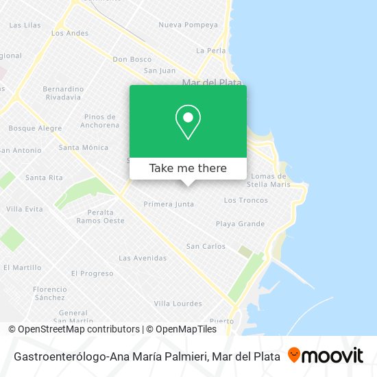 Gastroenterólogo-Ana María Palmieri map
