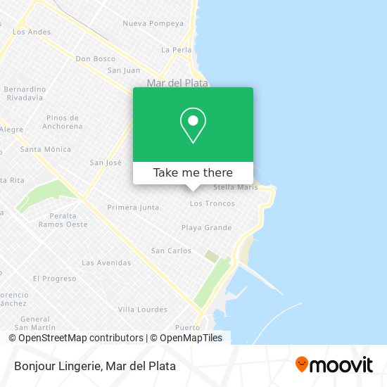 Bonjour Lingerie map