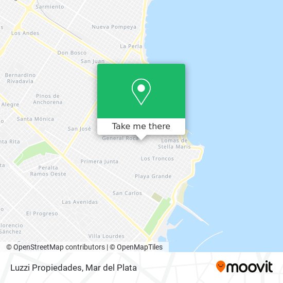 Mapa de Luzzi Propiedades