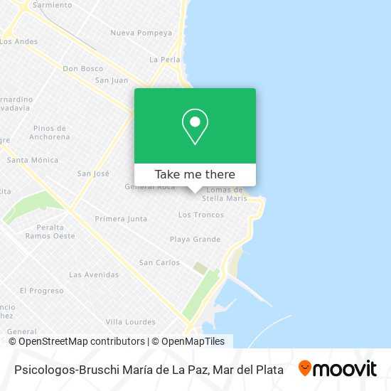 Psicologos-Bruschi María de La Paz map