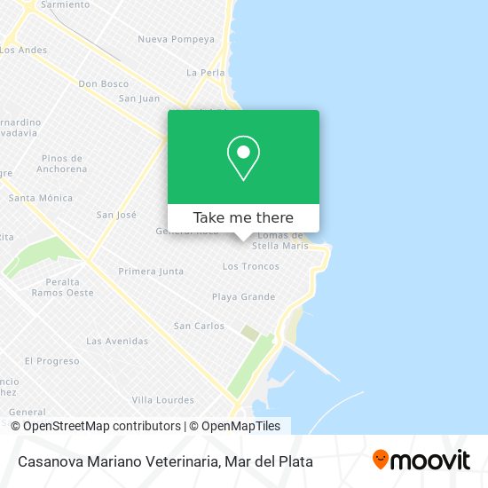 Casanova Mariano Veterinaria map