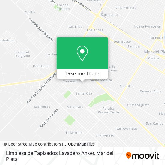 Limpieza de Tapizados Lavadero Anker map