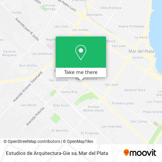 Estudios de Arquitectura-Gie sa map