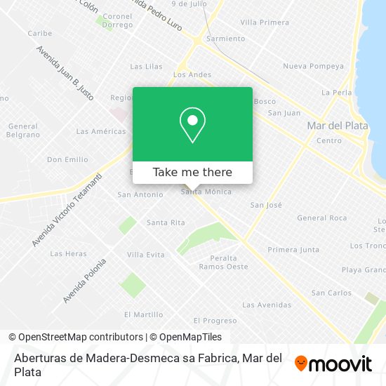 Aberturas de Madera-Desmeca sa Fabrica map