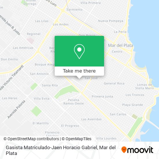 Mapa de Gasista Matriculado-Jaen Horacio Gabriel