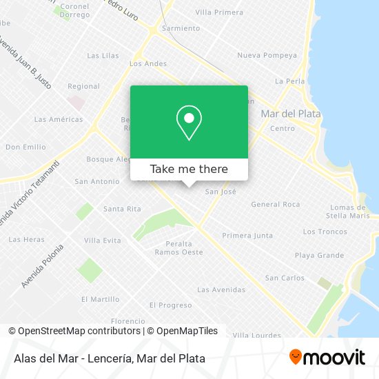 Alas del Mar - Lencería map