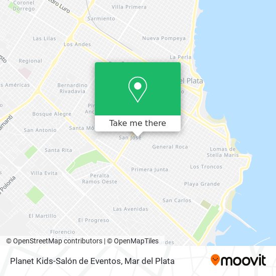 Mapa de Planet Kids-Salón de Eventos