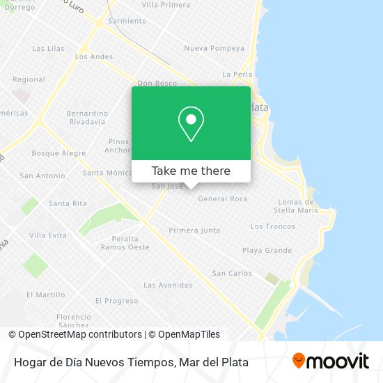 Hogar de Día Nuevos Tiempos map