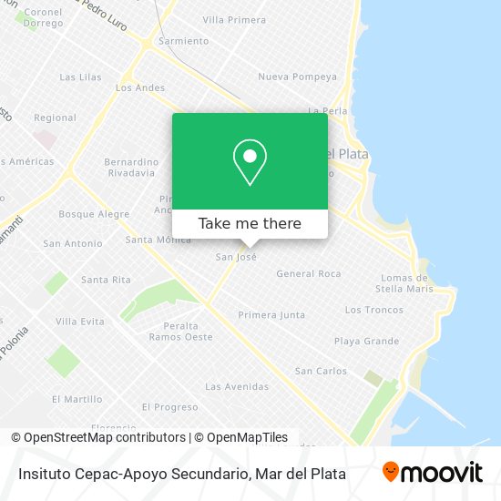 Mapa de Insituto Cepac-Apoyo Secundario