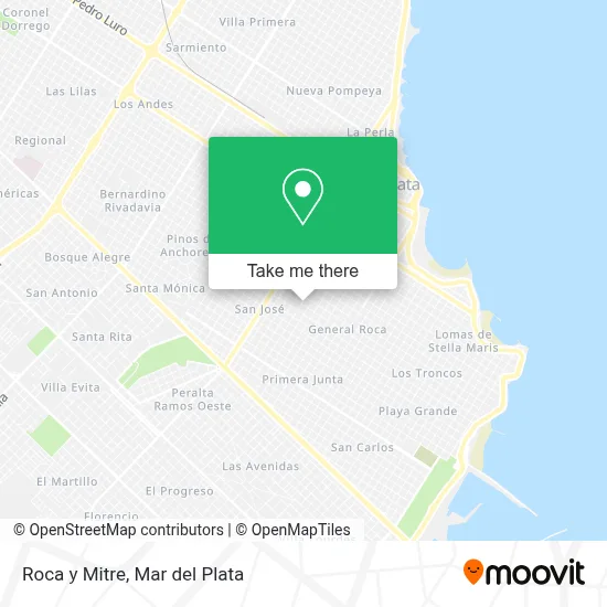 Roca y Mitre map