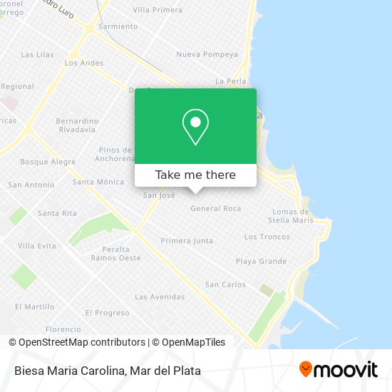 Biesa Maria Carolina map