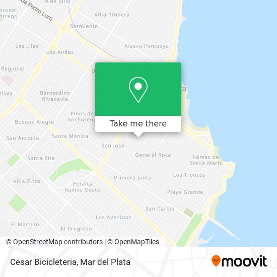 Cesar Bicicleteria map