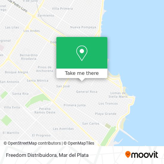 Freedom Distribuidora map