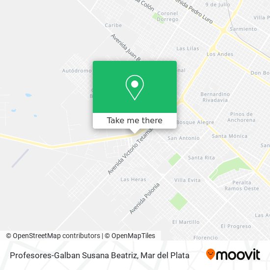 Profesores-Galban Susana Beatriz map