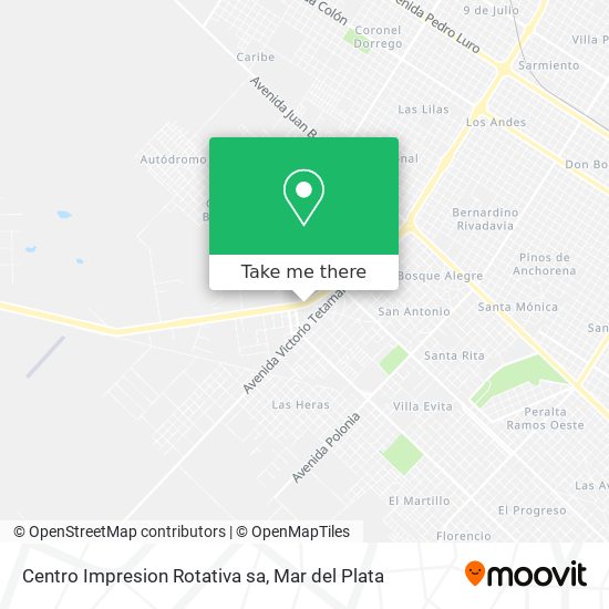 Mapa de Centro Impresion Rotativa sa
