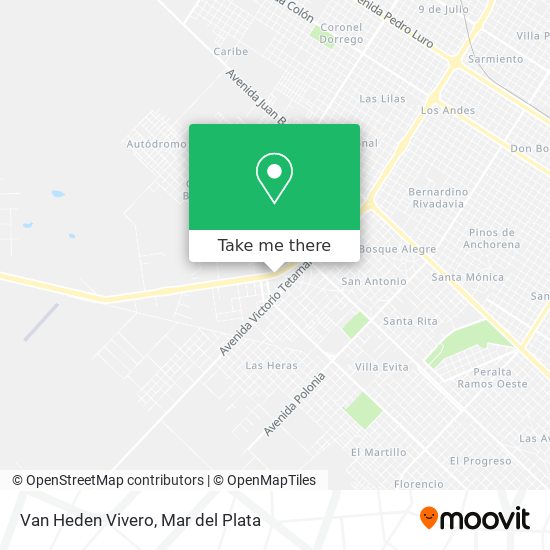 Mapa de Van Heden Vivero