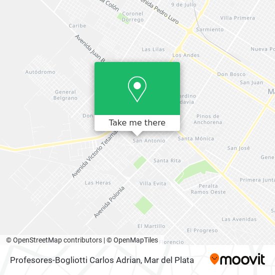 Profesores-Bogliotti Carlos Adrian map