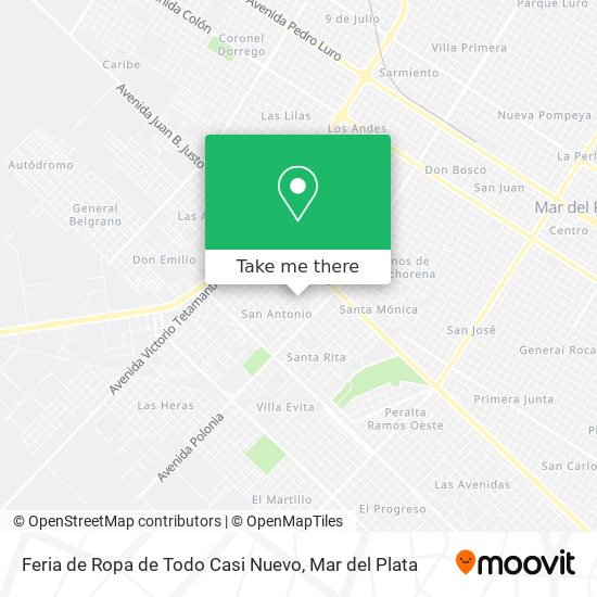 Feria de Ropa de Todo Casi Nuevo map