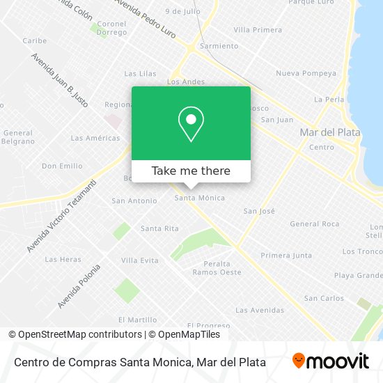 Centro de Compras Santa Monica map