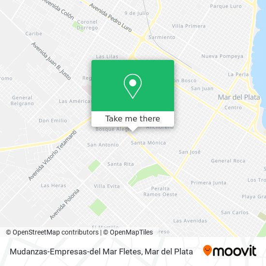Mudanzas-Empresas-del Mar Fletes map