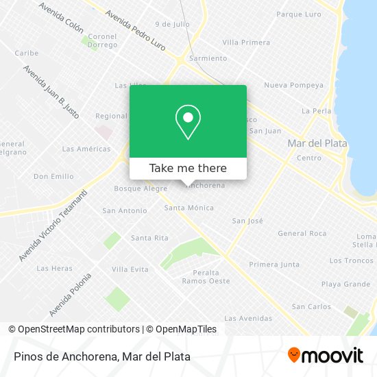 Pinos de Anchorena map