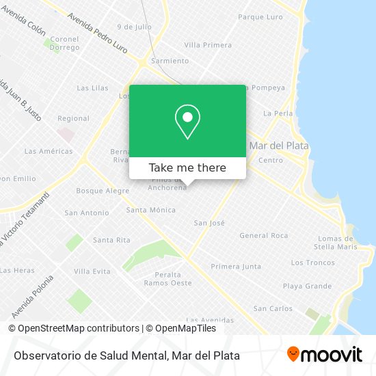 Mapa de Observatorio de Salud Mental