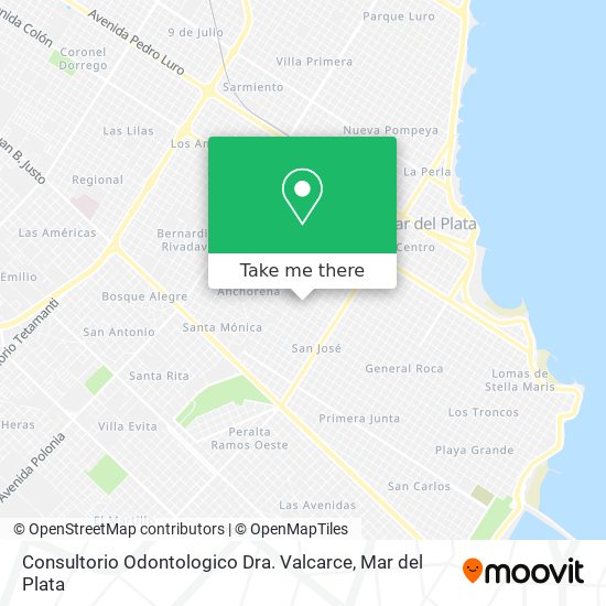 Consultorio Odontologico Dra. Valcarce map