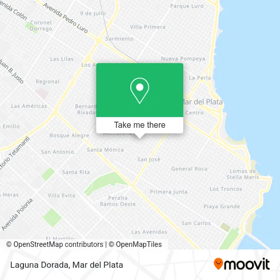Laguna Dorada map