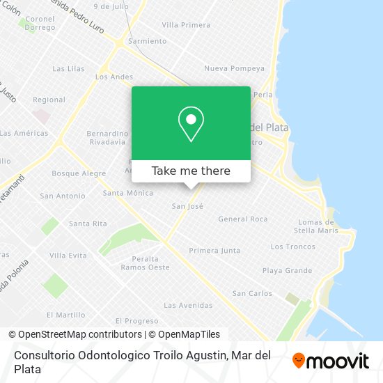 Mapa de Consultorio Odontologico Troilo Agustin