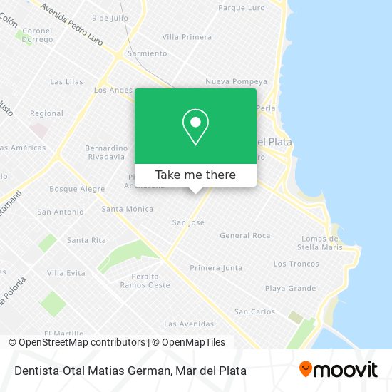Mapa de Dentista-Otal Matias German