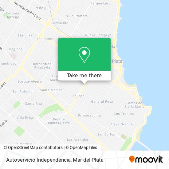 Mapa de Autoservicio Independencia