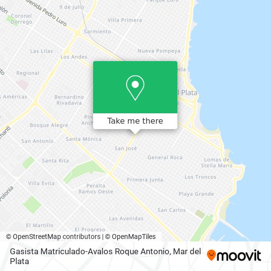 Gasista Matriculado-Avalos Roque Antonio map
