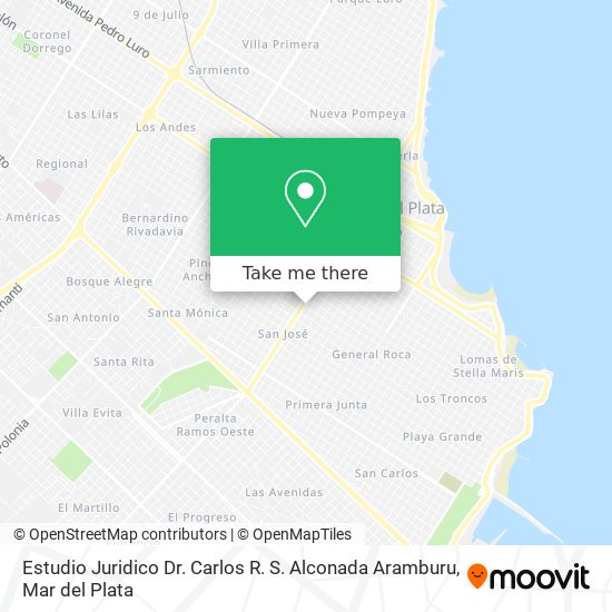 Estudio Juridico Dr. Carlos R. S. Alconada Aramburu map