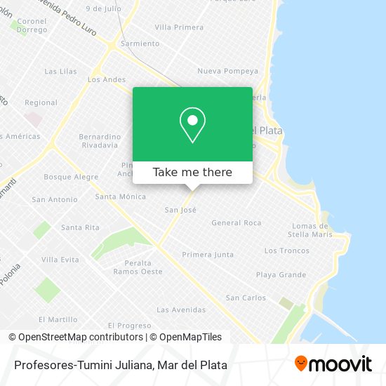 Profesores-Tumini Juliana map
